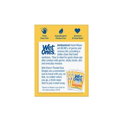 Wet Ones Hand Wipes Singles, Tropical Splash, 24 Ct – Pack of 2
