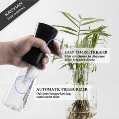 DWDiWen 3 Pack Continuous Spray Bottle Atomizing 200ml, 300ml, 500ml, A
