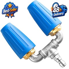 Dual Turbo Nozzle Pressure Washer 4000 PSI 360° Rotating Turbo Nozzle