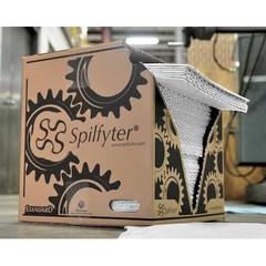 Spilfyter Z-70 Sorbent Pad, 32 Gal, 16 In X 18 In, Oil, White, Polypropylene