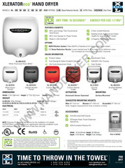 XLERATOReco XL-BW-ECO 110V/120V Excel Dryer White BMC with FedEx MAKE AN OFFER