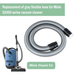 Canister Vacuum Hose for Miele Cleaner Classic C1 5.25 feet, Gray
