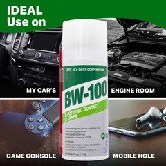 BW-100 Non-Flammable Electronic Contact Cleaner Aerosol 4 Ounce (Pack of 3)