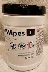 CaviWipes1 13-5100 Metrex Surface Disinfectant Wipes 160Ct, EXP 2027-10-01