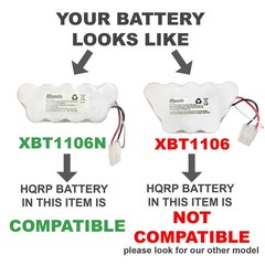 Hqrp Battery Compatible Shark Xbt1106N Sv1110 Sv1106N Sv1110N Sv11O6N Sv116N