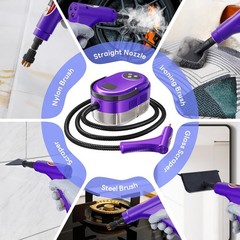 Handheld Steam Cleaner, 10s Fast Handheld Heating Steamer for Cleaning 15-in-1 H