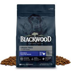 Blackwood Grain Dry Dog Food Chicken Field Pea Recipe 10 Pound Bag For All Life