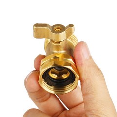 2 Pack Garden Hose Shut Off Valve – Extended Handle – 3/4″ 3/4 inches, 2
