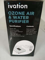Ivation Ozone Air Water Purifier Generator 600mg/h New Open Box Complete