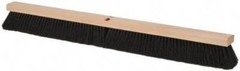 PRO SOURCE 36″ Horsehair/Tampico Push Broom Head w/ Wood Block, Handle Not Incl