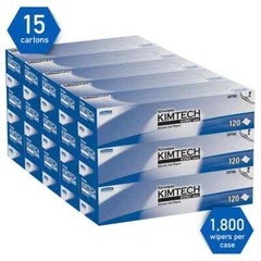Kimtech 34705 Clean Room Wipes: Dry Pop-Up, 12.3 x 4.1″ Sheet, White