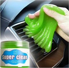 Cleaning Gel, Reusable Vehicle Air Vent Crevice Detailing Putty, Color: Green