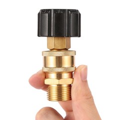 Pressure Washer Quick Connect Fittings, M22 14mm to 3/8″, 1 Set