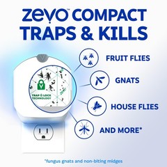 Zevo Compact Flying Insect Trap Official Refill Cartridges – Fits Zevo…