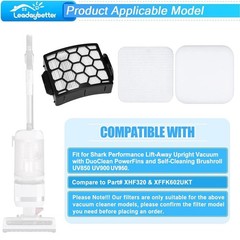 Leadaybetter UV900 UV850-2 HEPA+4 Foam Filters, Filters