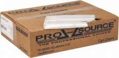 PRO-SOURCE 10 Gal 0.31 mil Household/Office Trash Bag 24″ Wide x 24″ High, Clear