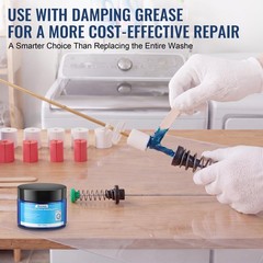 Gulfmew 3.5 oz (100g) Washing Machine Damping Grease with 10 Foam