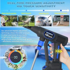 Cordless Portable Washer, 1280 PSI Portable Handheld Washer with Trigger-Cont…