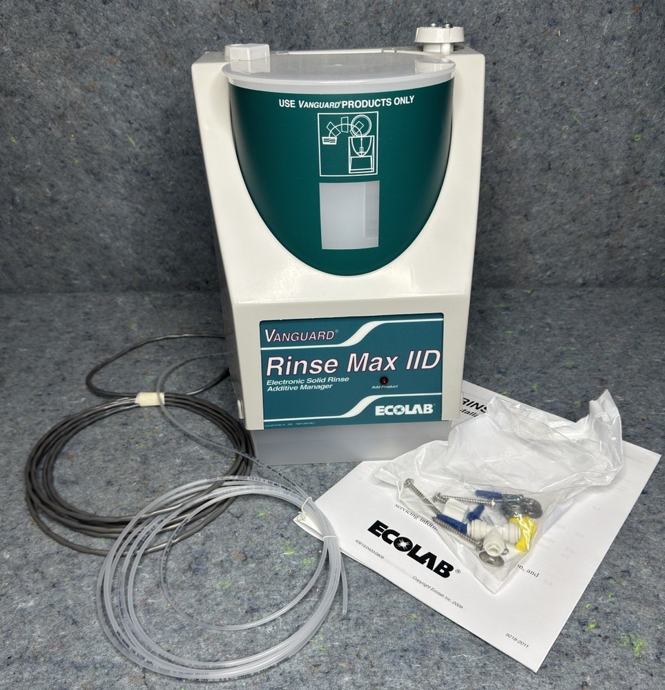 New Ecolab RINSE MAX IID PKD Vanguard Electronic Solid Rinse Additive Manager