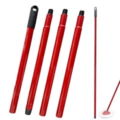 Mop Handle for Ocedar, Spin O Cedar 4-Section 1 Handle, Red