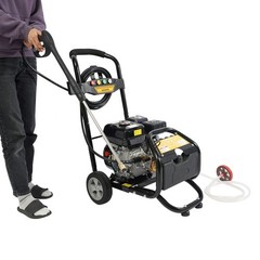 7HP Gasoline Manual High Pressure Washer Gasoline Washer w/ Hose 3400RPM 2200PSI