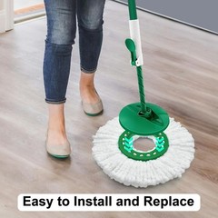 6 Pack Mop Head Replacement for Libman Tornado Spin Mop Reusable Microfiber S…