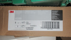 3M Super Polish Floor Pad 4100, 20-Inch Diameter, White, 5/Carton