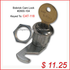 Bobrick Cam Lock Set #2800-104 for Paper Towel & Toilet Tissue Disp. (1/set)