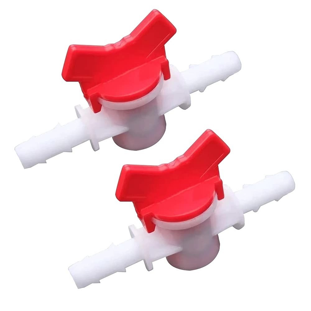 ANPTGHT 3/16“ Hose Barbed Ball Valve Drip Irrigation 3/16 Inch, 2pcs