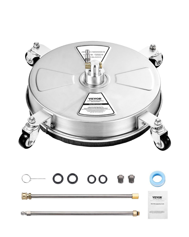 VEVOR 15 Inch 15 w/ Wand & Wheels, Stainless Steel Natural Finish