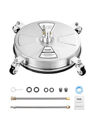 VEVOR 15 Inch 15 w/ Wand & Wheels, Stainless Steel Natural Finish