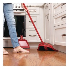 O-Cedar 175073EA 53.88 in. Handle One Sweep Broom with Dustpan – RD/BK/GY New