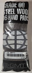 GMT 117002 Steel Wool Hand Pads Grade 00 (Very Fine) – 6 packs of 16 pads each