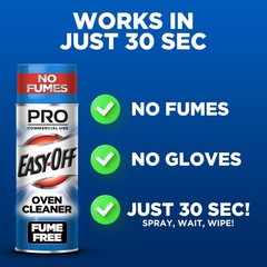 Easy-Off Fume Free PRO size Oven Cleaner Foam, Removes 24 Ounce (Pack of 2)