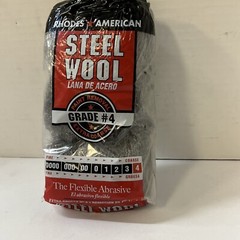 Rhodes Grade 4 Extra Coarse Heavy-Duty Steel Wool Pad 12-Pack