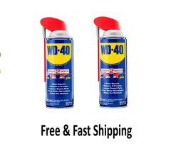 New Multi Purpose Original WD-40 Formula Lubricant Spray 2-PACK w/. Smart Straw