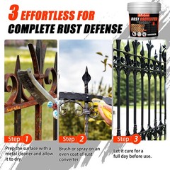 2in1 Rust Converter & Metal Primer, 35 Floz Automotive Rust Remover Paint for…