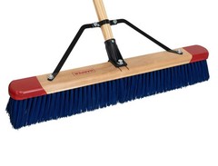 Harper 24 Inch Push Broom Stiff Bristles Premium Heavy Duty Outdoor Wet/Dry