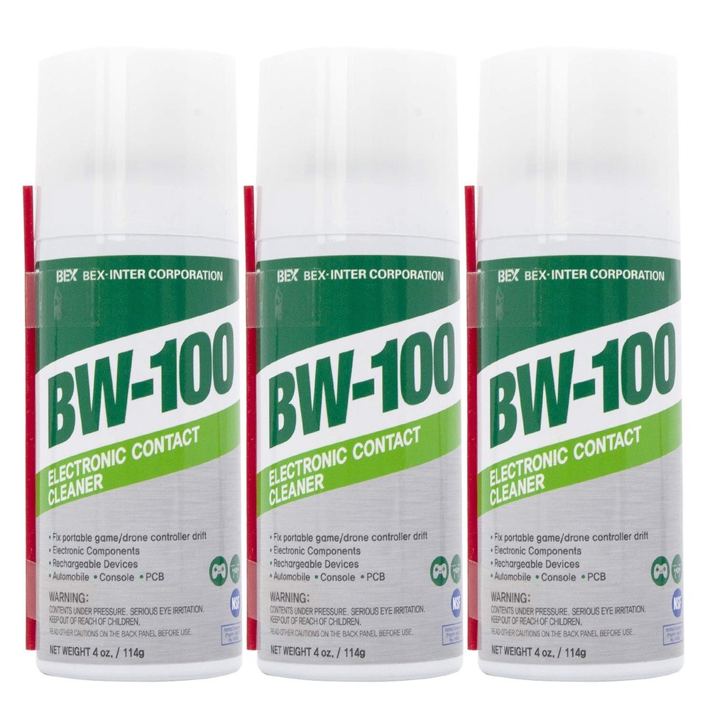 BW-100 Non-Flammable Electronic Contact Cleaner Aerosol 4 Ounce (Pack of 3)