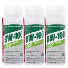 BW-100 Non-Flammable Electronic Contact Cleaner Aerosol 4 Ounce (Pack of 3)