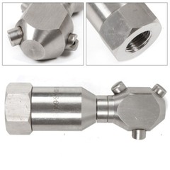 1/2″ Rotating Jetter Head Nozzle Pressure Washer Drain Sewer Hose Cleaner 3 Jet