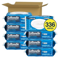 8XCottonelle Fresh Feel Flushable Wet Wipes, Adult Wet Wipes 42 CT (336 Total)