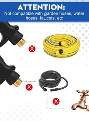 Short Pressure Washer Gun, 5000 PSI Max Swivel High Black