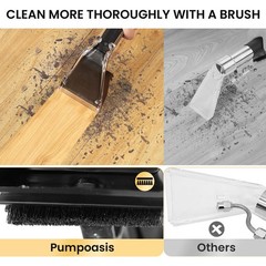 【Upgrade Hard Bristle Brush】Better Kit with Brush and Shell, Black