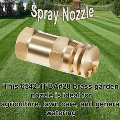 Boomless Spray Nozzle 1/2″ FPT 20 Orifice (90° & 180° Caps) 5.9 GPM @ 40 PSI
