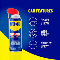 WD-40 Multi-Purpose Lubricant Spray with Smart Straw (3-Pack of 12oz)