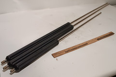 Lot of 3 Unbranded Pressure Washing Lances 414bar 6000PSI 150° C 47″ L, 35.5″ L