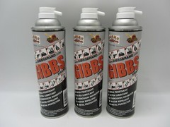 3 CANS OF GIBBS BRAND LUBRICANT PENETRATING OIL CLEANER RESTORER ANTI CORROSIVE