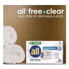 Dial 47362 Free Clear Dryer Sheets – Fragrance Free (6/Carton) New