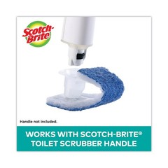 Scotch-Brite 558RF Disposable Toilet Scrubber Refill – Blue/White (10/Pack) New